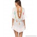 Patedan Sexy Open Back Bikini Cover Tunic Tassel Swimwear See Through Crochet Boho Swim Beach Dress White B07B3TF5N6